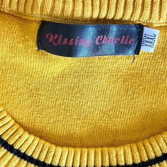 Retro “Still Holding” Black and Yellow Graphic Sweater - Picture 4 of 4